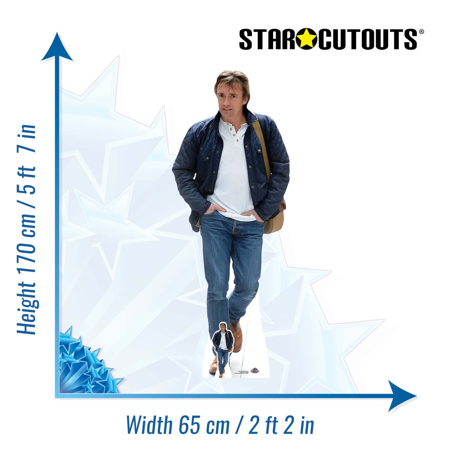 CS714 Richard Hammond Height 170cm Lifesize Cardboard Cut Out With Mini