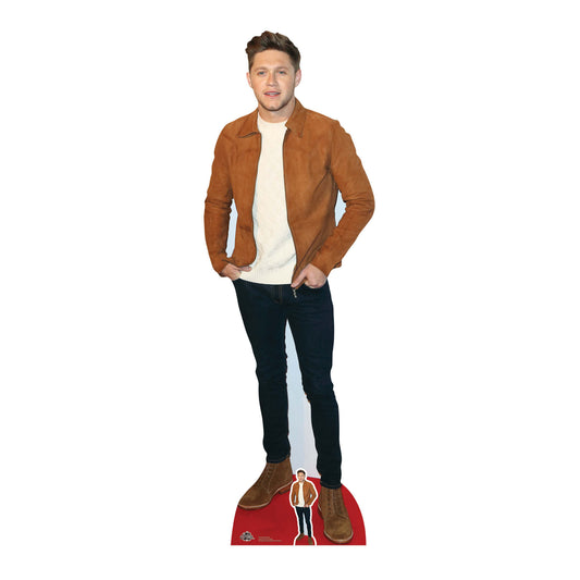 CS718 Niall Horan Suede Jacket Height 184cm Lifesize Cardboard Cut Out With Mini