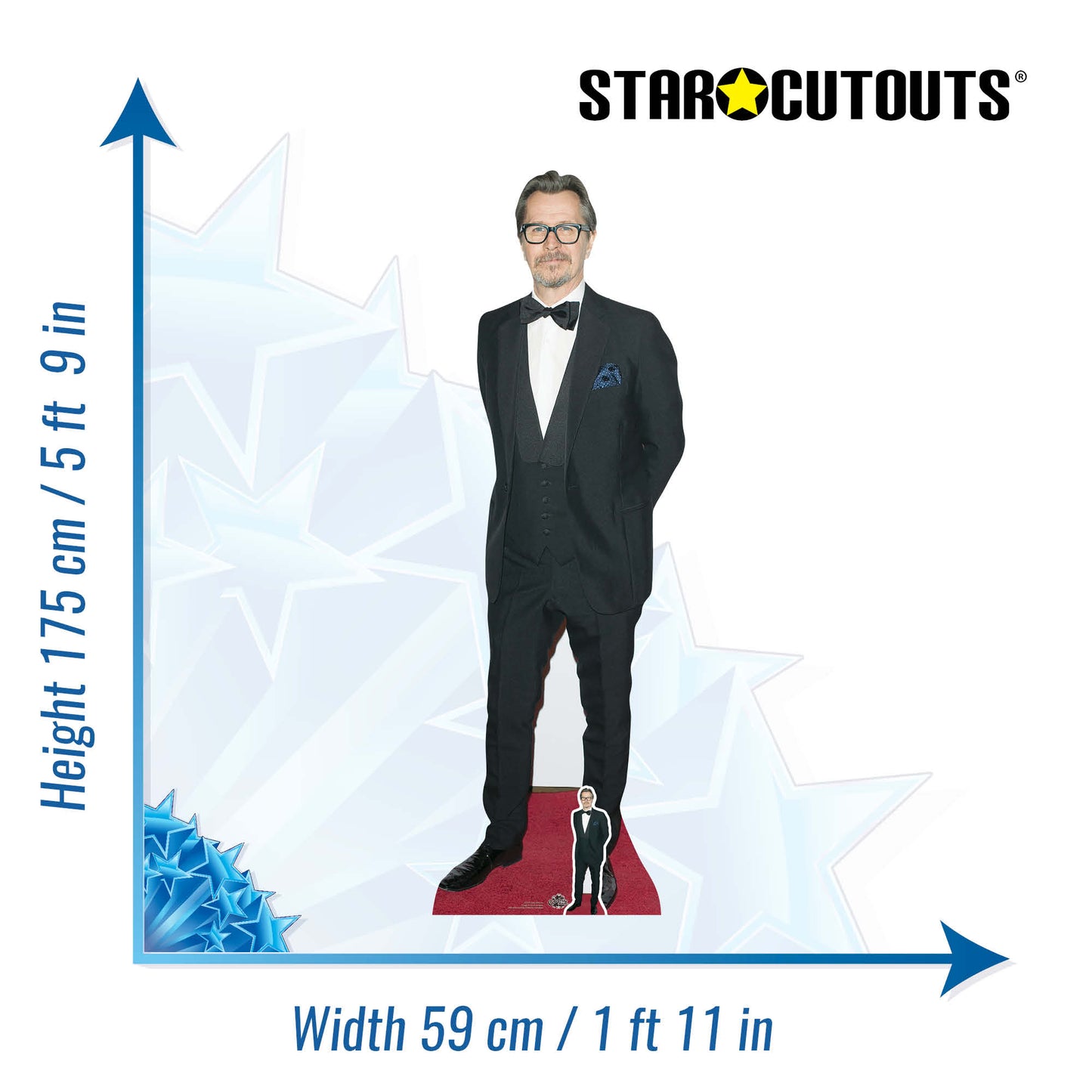 CS719 Gary Oldman Height 175cm Lifesize Cardboard Cut Out With Mini