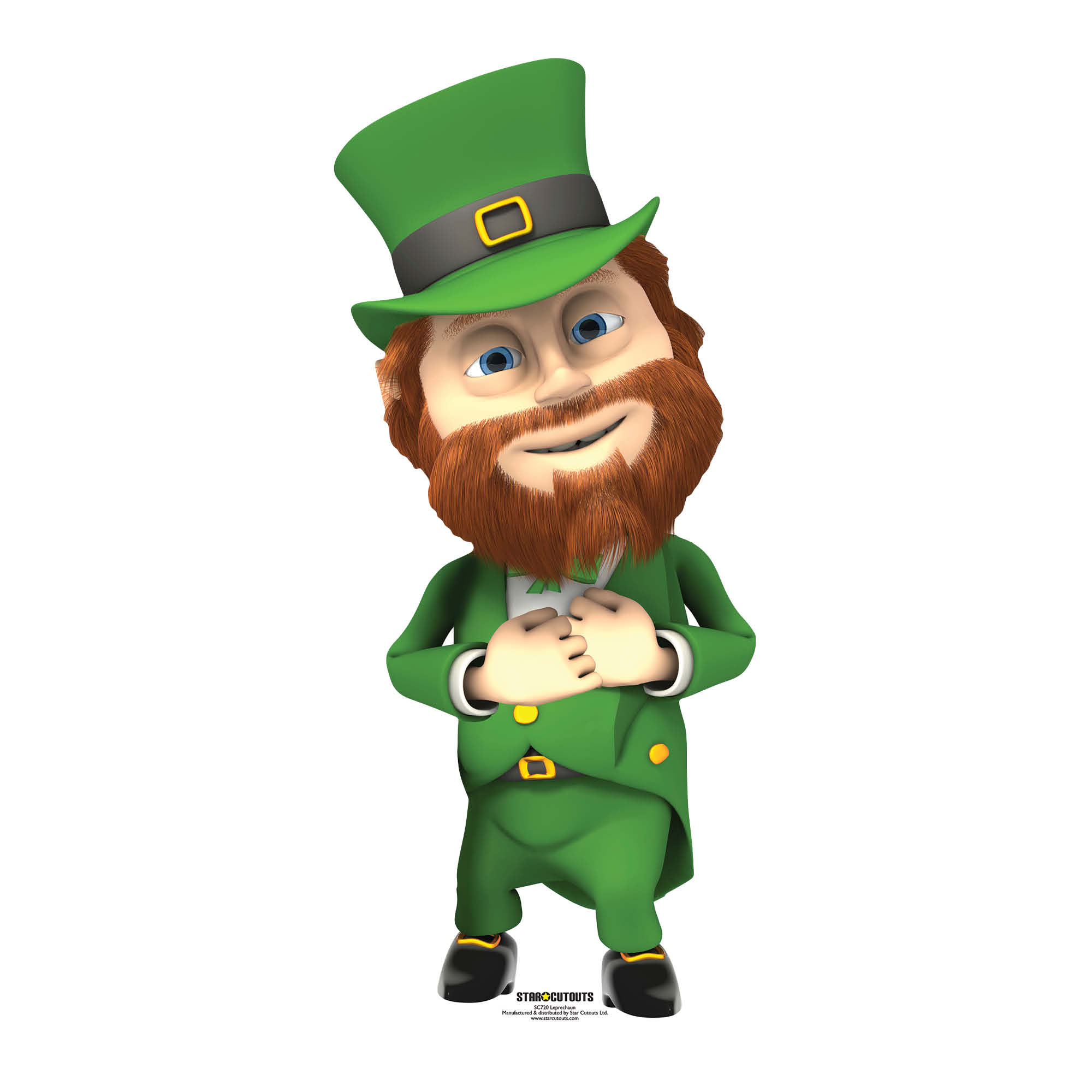 SC720 Leprechaun Cardboard Cut Out Height 139cm – Star Cutouts