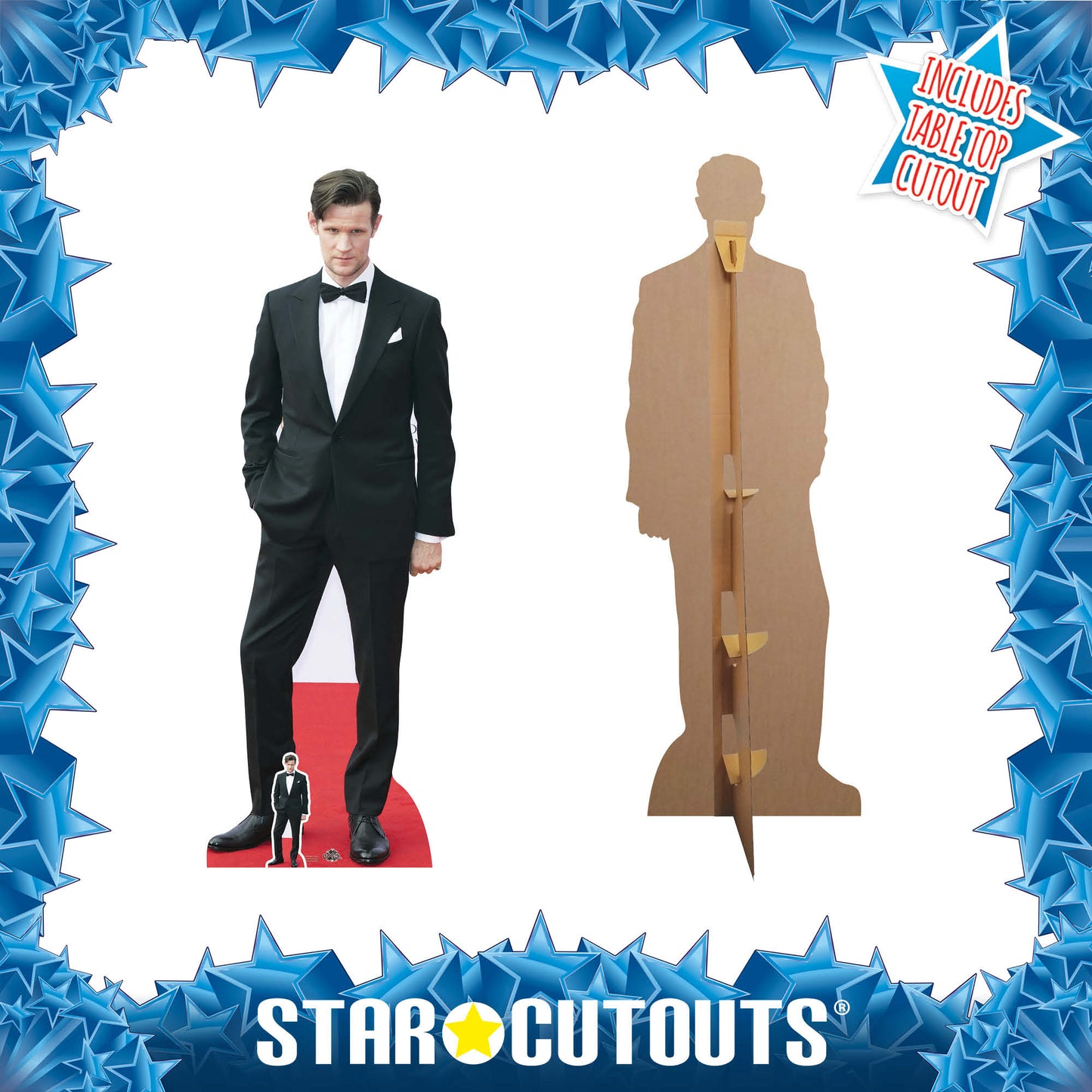 CS721 Matt Smith Best Dressed Man Height 185cm Lifesize Cardboard Cut Out With Mini