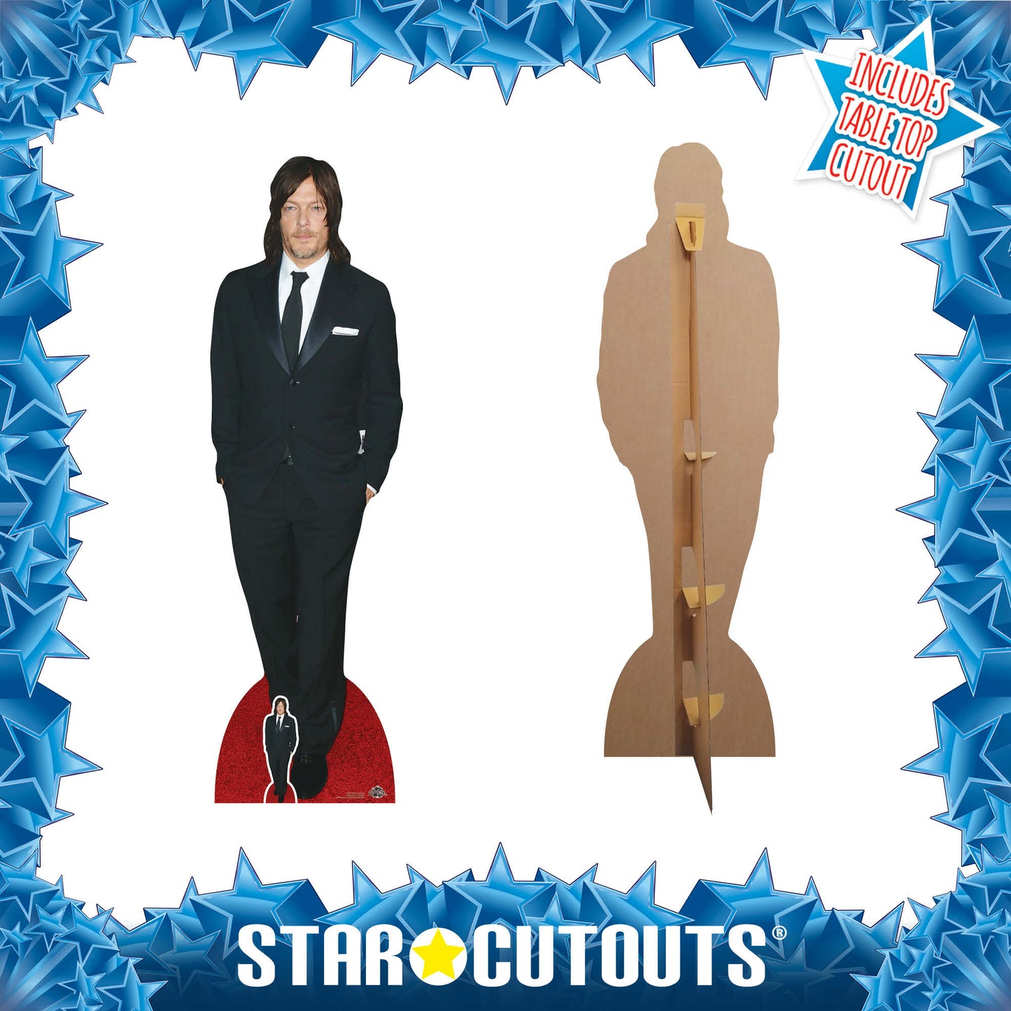 CS723 Norman Reedus Height 183cm Lifesize Cardboard Cut Out With Mini