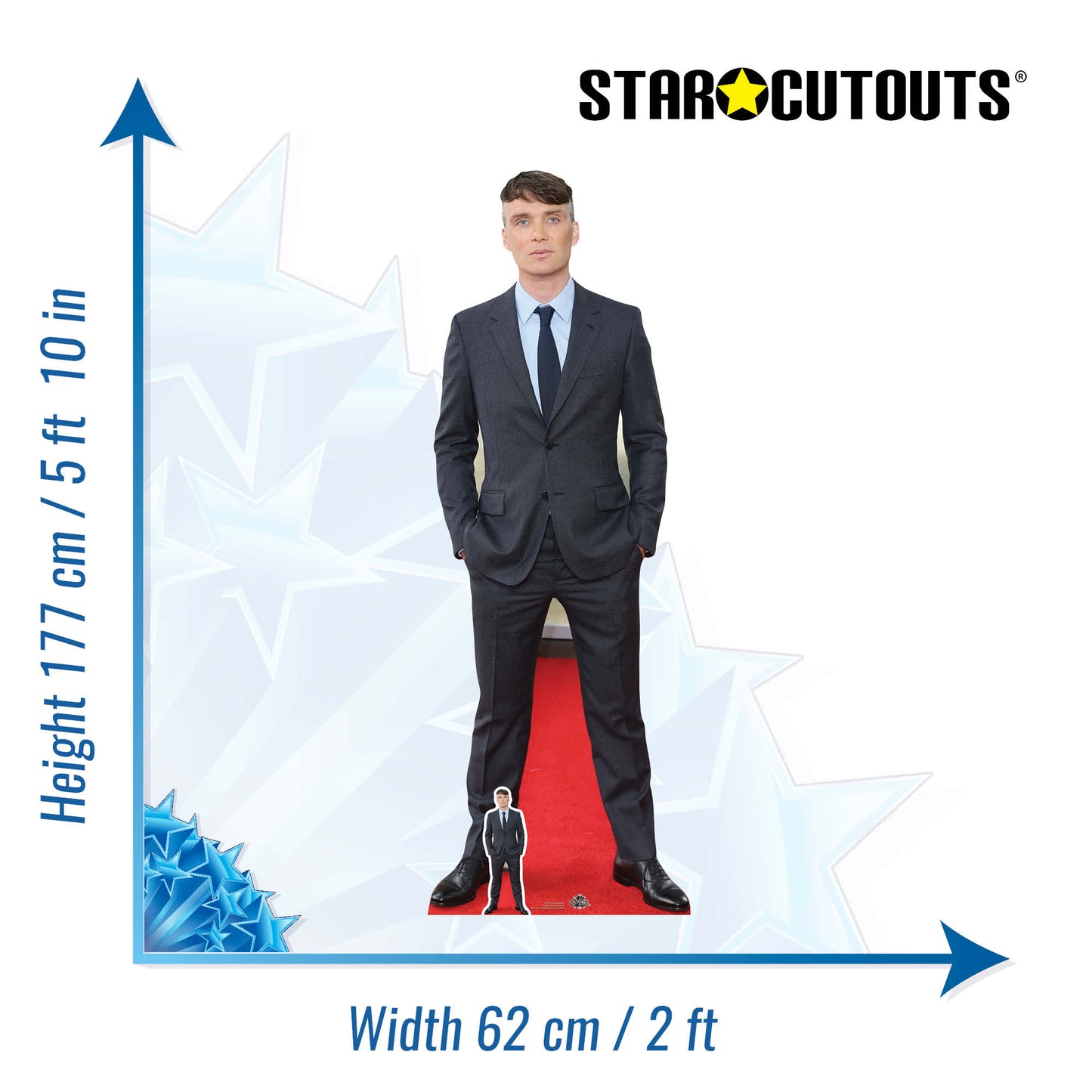 CS725 Cillian Murphy Height 177cm Lifesize Cardboard Cut Out With Mini