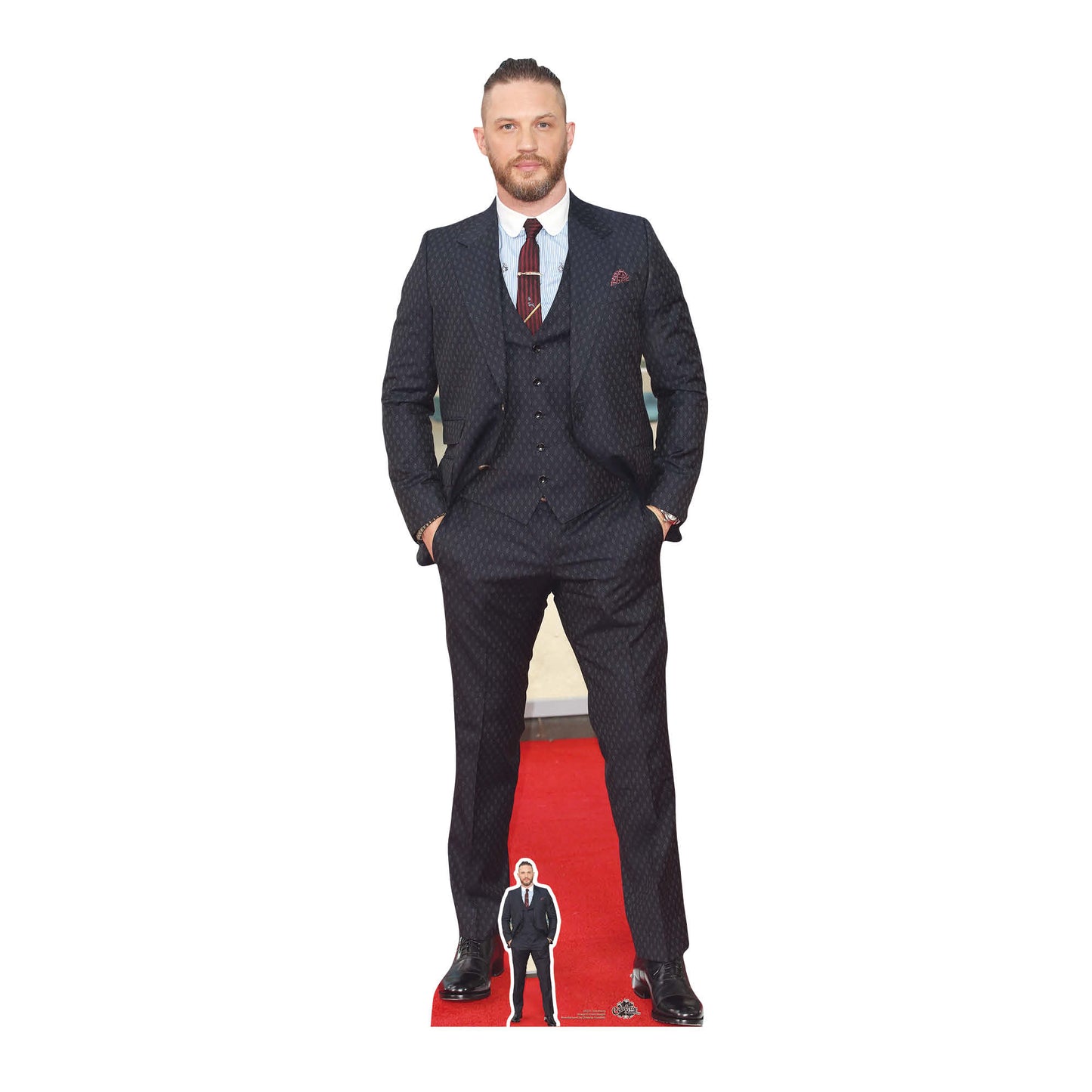 CS731 Tom Hardy Smart Suit and Haircut Height 175cm Lifesize Cardboard Cut Out With Mini