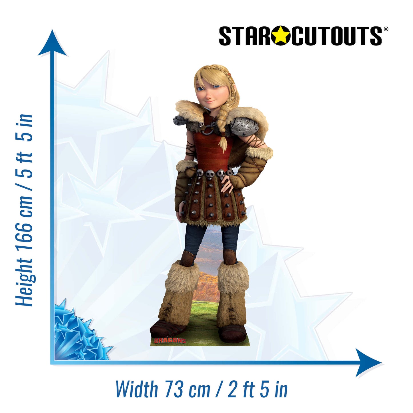 SC733 Astrid Cardboard Cut Out Height 166cm