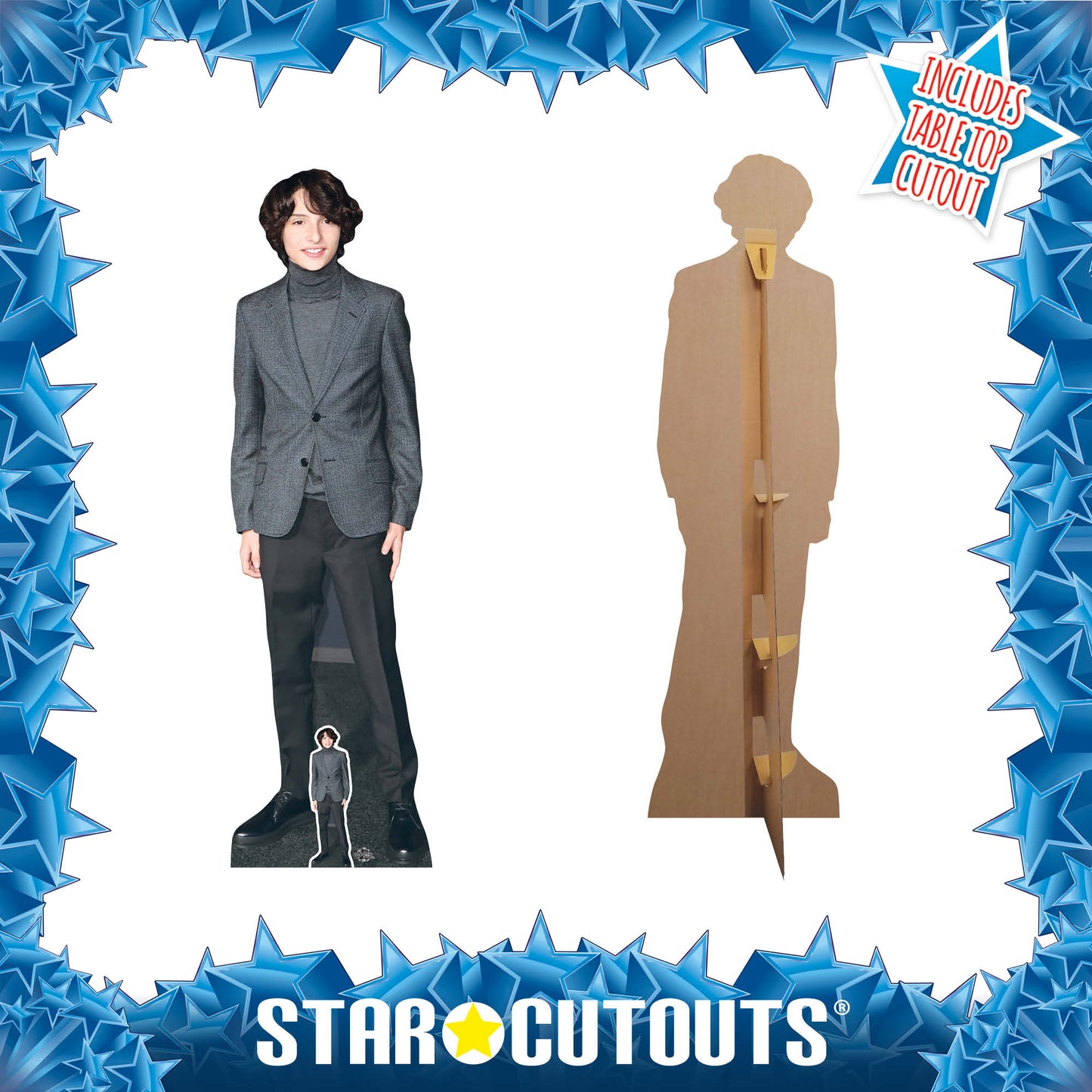 CS738 Finn Wolfhard  Height 173cm Lifesize Cardboard Cut Out With Mini