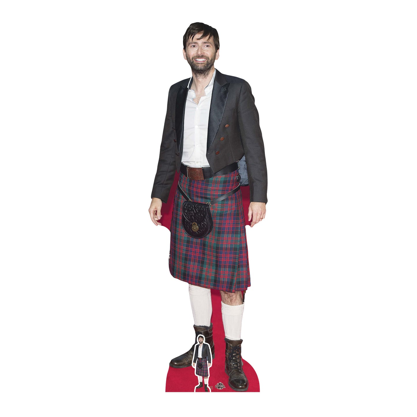 CS739 David Tennant – Kilt Height 183cm Lifesize Cardboard Cut Out With Mini