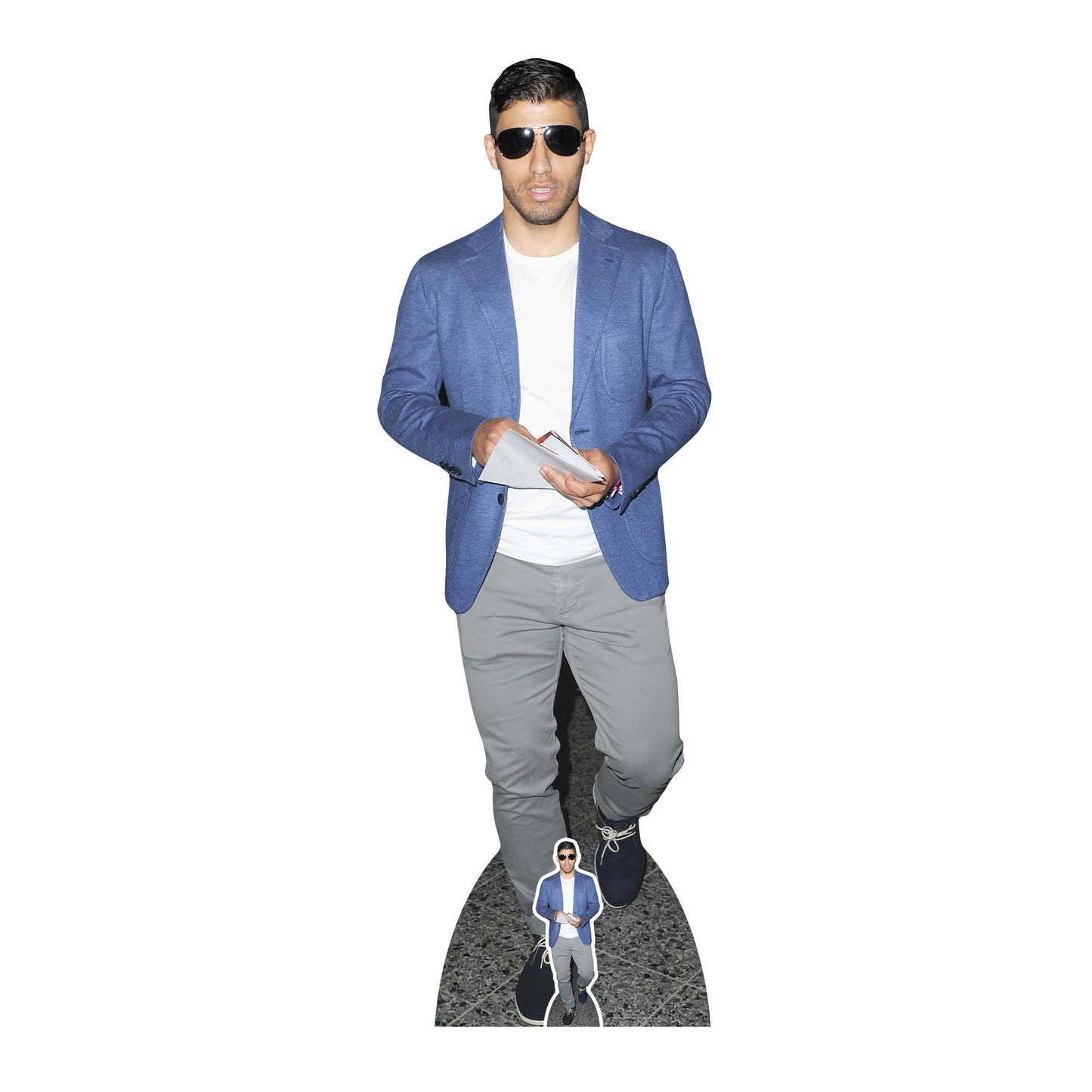 CS741 Sergio Agüero Height 173cm Lifesize Cardboard Cut Out With Mini