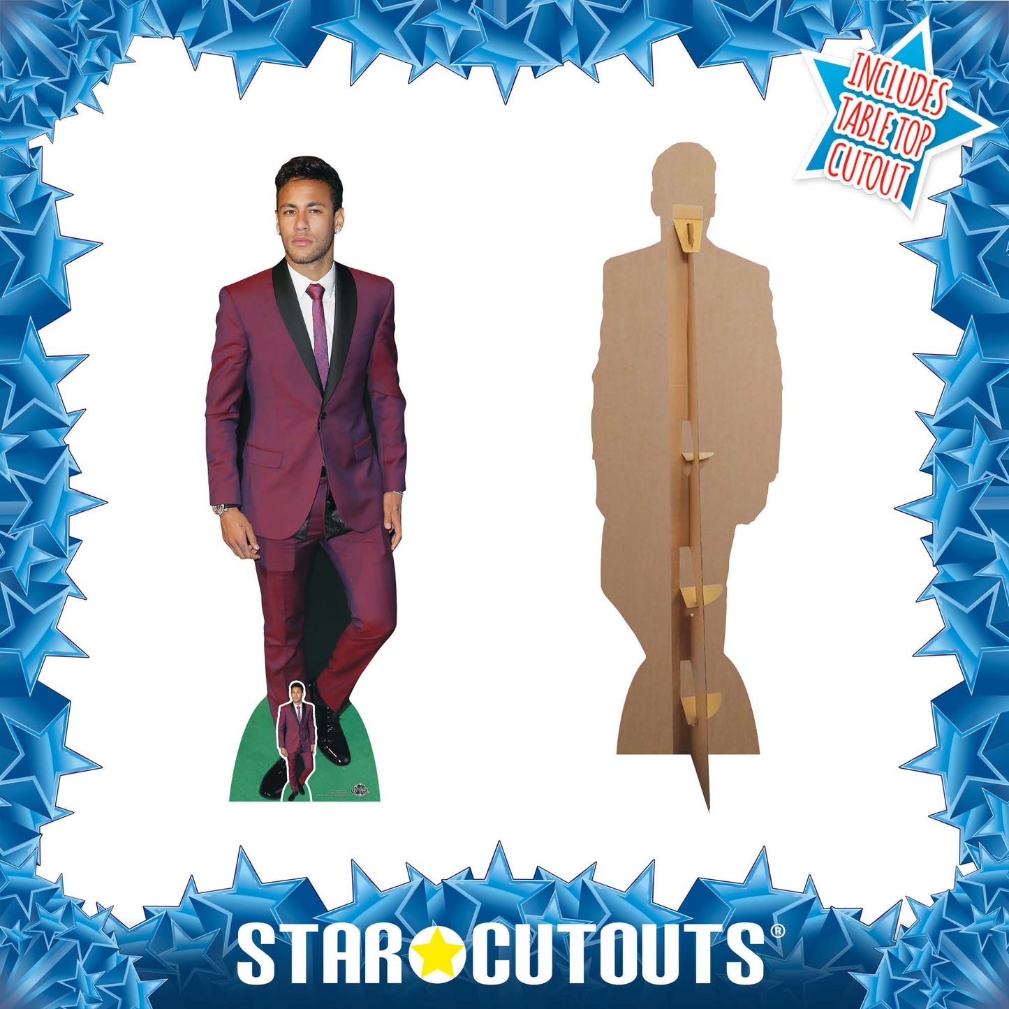 CS742 Neymar Height 175cm Lifesize Cardboard Cut Out With Mini