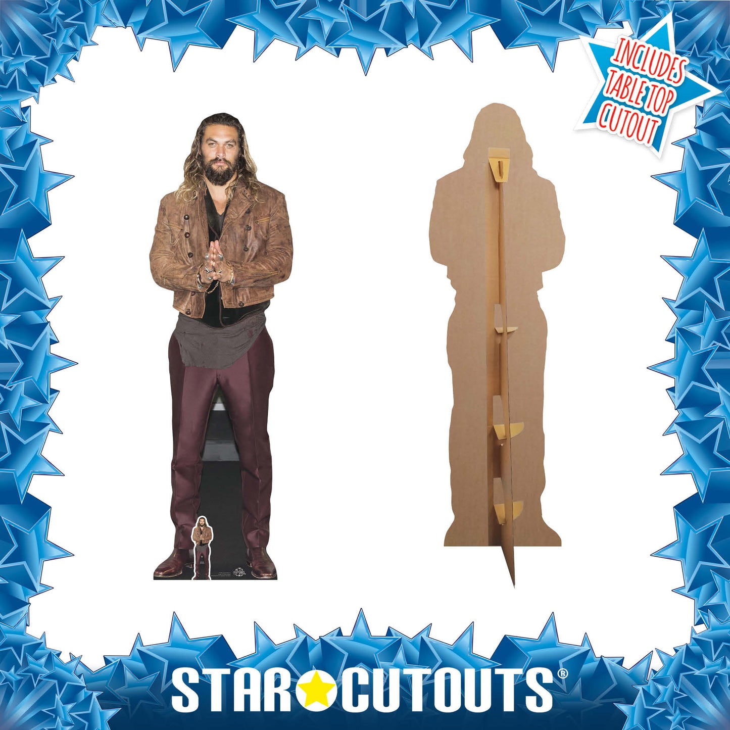 CS744 Jason Momoa Height 192cm Lifesize Cardboard Cut Out With Mini