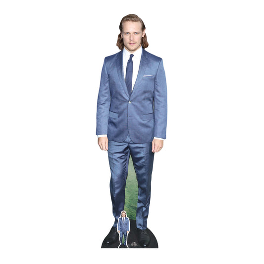 CS745 Sam Heughan Height 190cm Lifesize Cardboard Cut Out With Mini