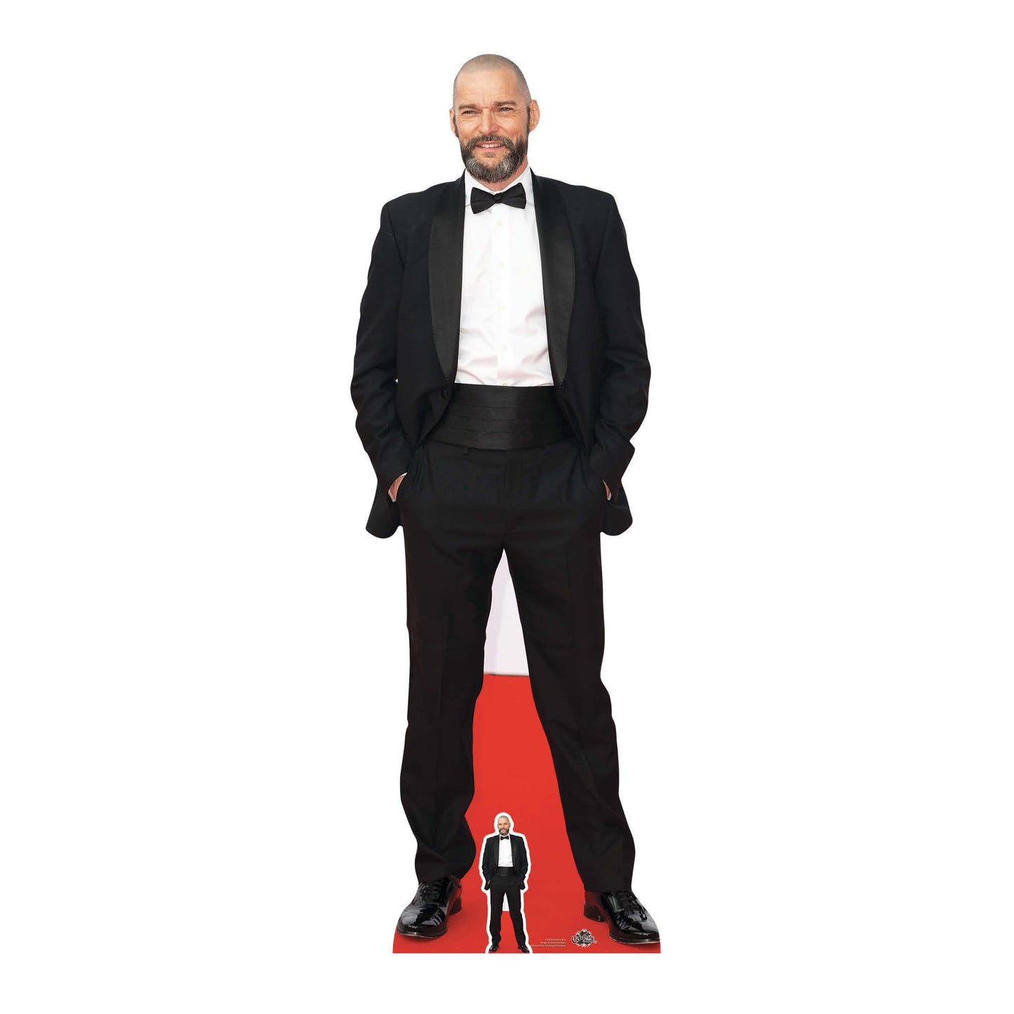 CS753 Fred Sirieix Maitre De First Dates Height 180cm Lifesize Cardboard Cut Out With Mini