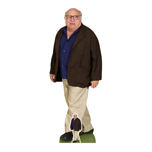 CS754 Danny DeVito Blue Shirt Cream Trousers Height 148cm Lifesize Cardboard Cut Out With Mini