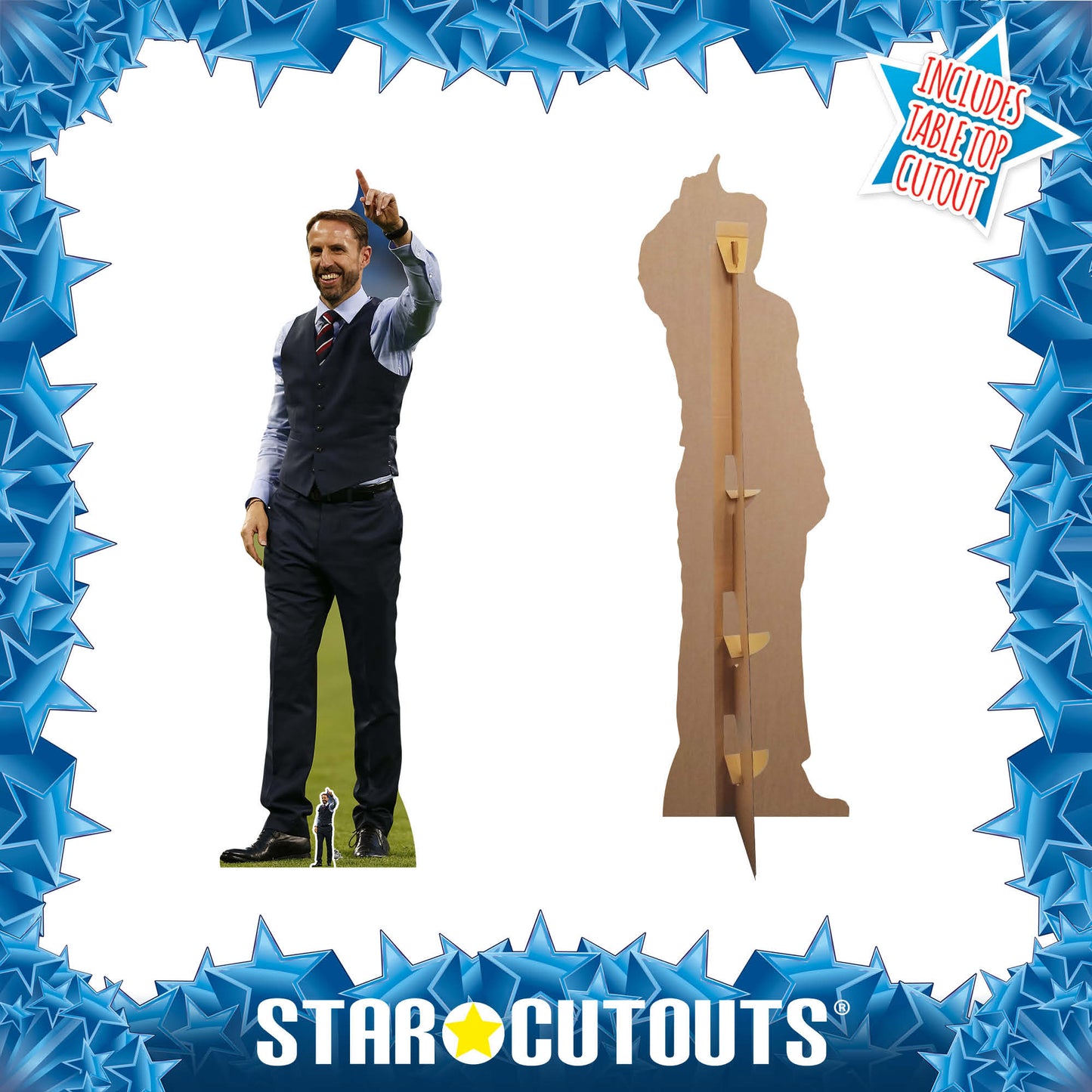 CS755 Gareth Southgate Height 193cm Lifesize Cardboard Cut Out With Mini