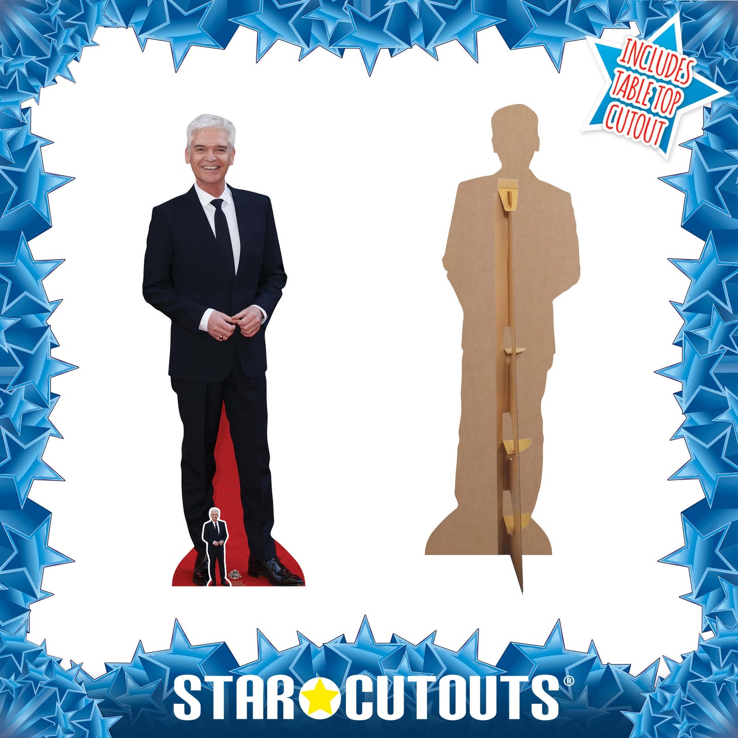 CS773 Philip Schofield Height 183cm Lifesize Cardboard Cut Out With Mini