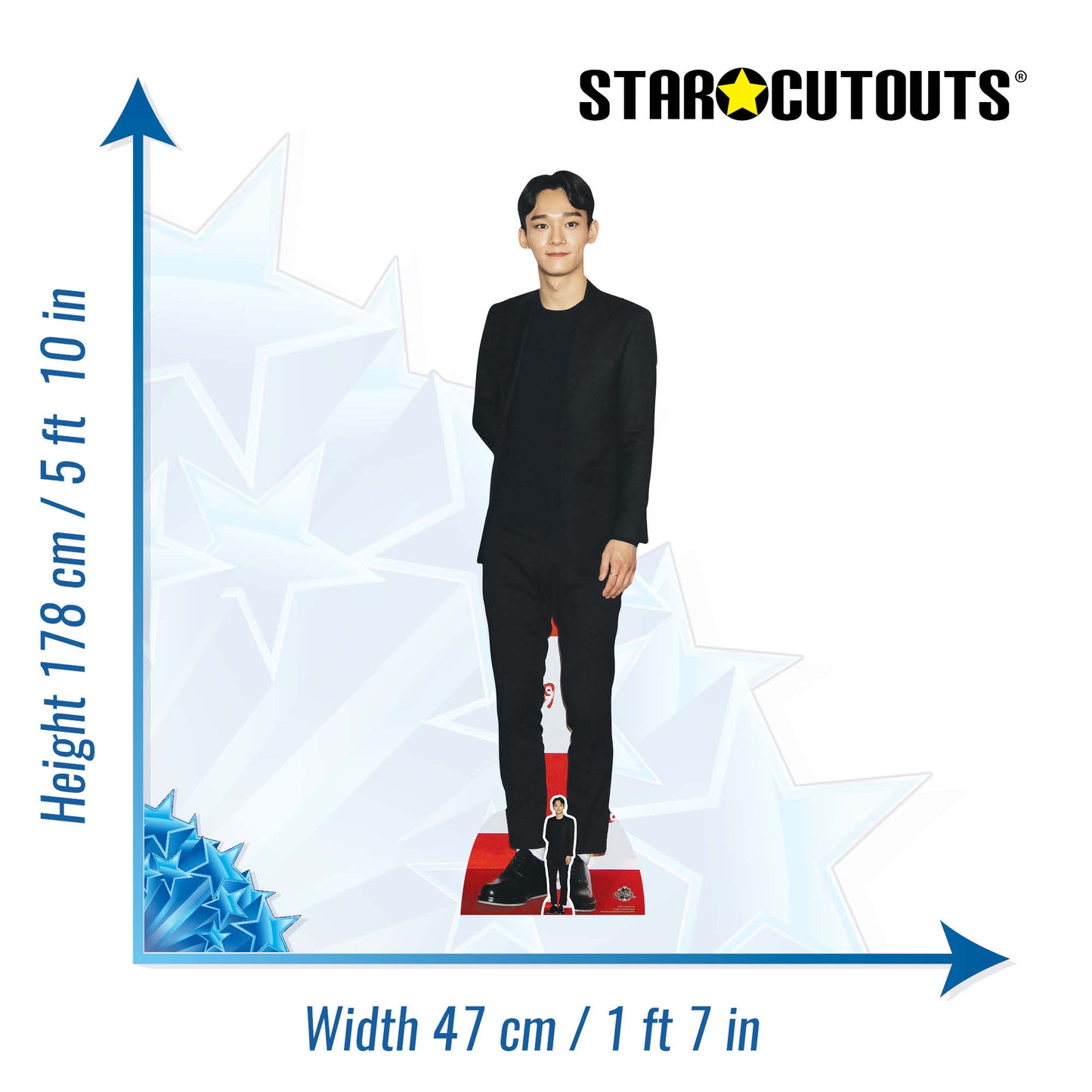 CS775 Chen (Exo) Height 178cm Lifesize Cardboard Cut Out With Mini