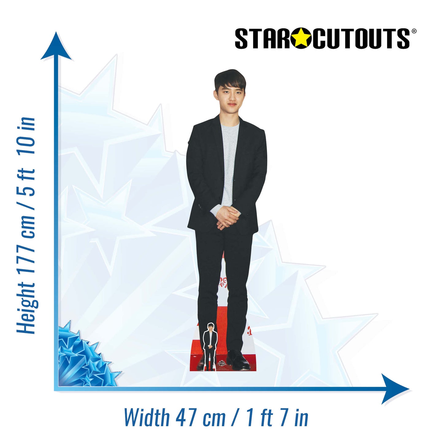 CS776 Do (EXO) Height 177cm Lifesize Cardboard Cut Out With Mini