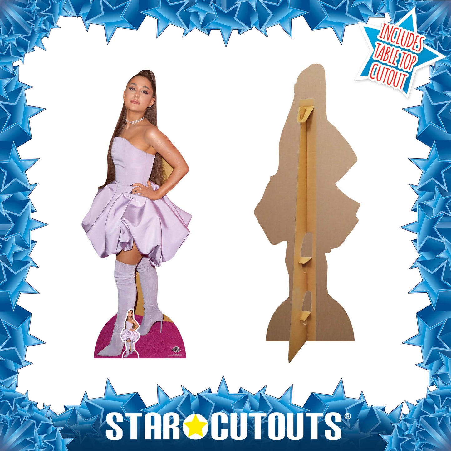 CS780 Ariana Grande American Singer Songwriter Height 163cm Lifesize Cardboard Cut Out With Mini