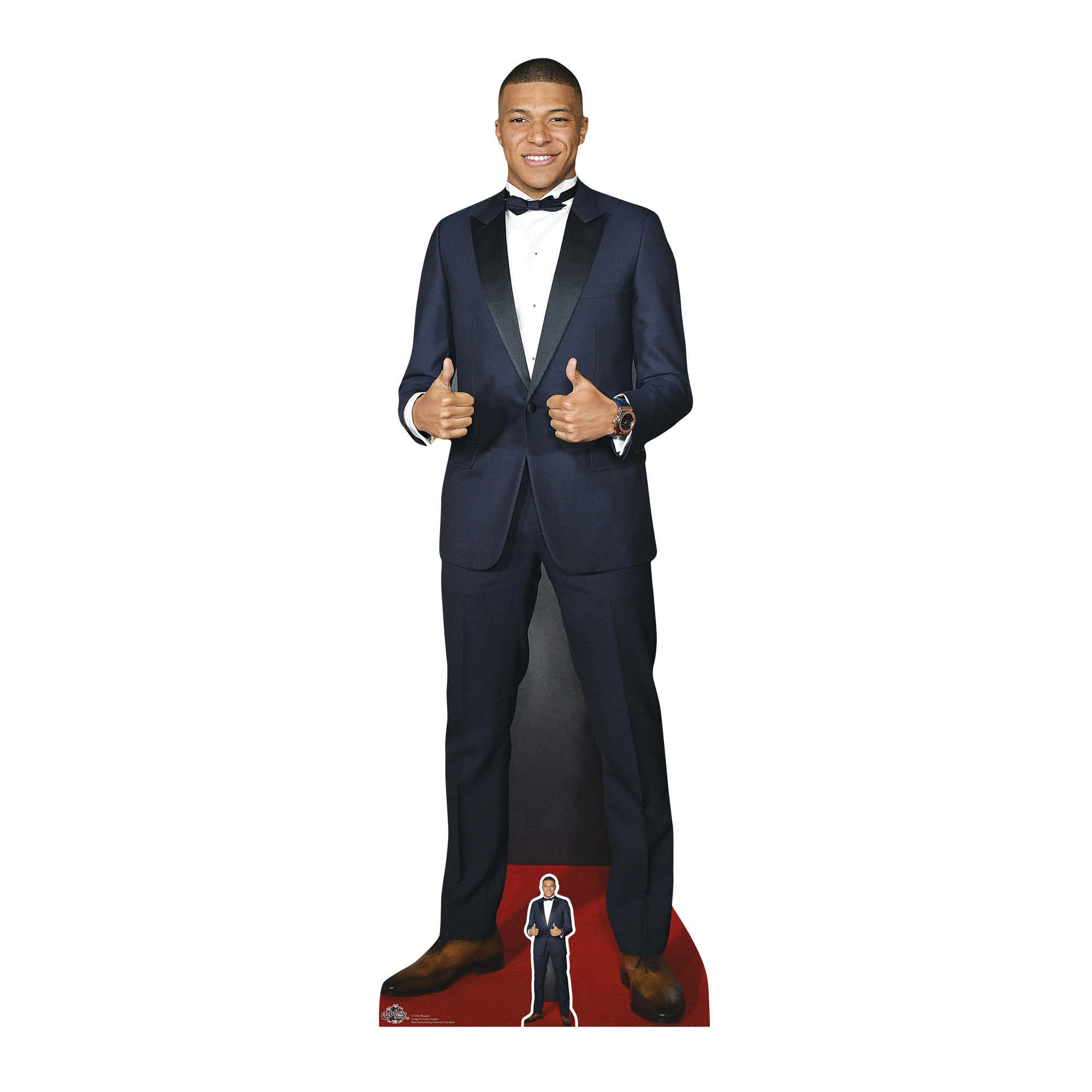 CS788 Kylian Mbappe Thumbs Up Height 180cm Lifesize Cardboard Cut Out Star Cutouts