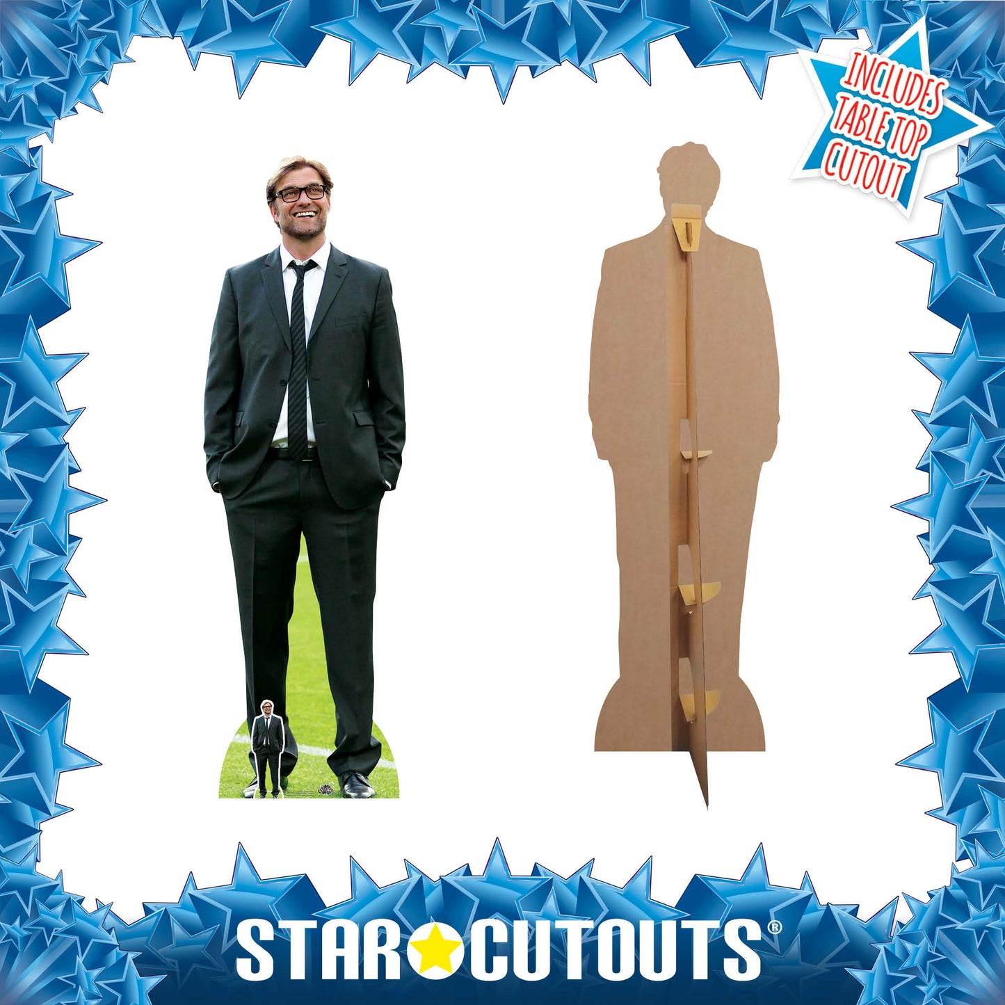 CS791 Jurgen Klopp Football Manager Height 189cm Lifesize Cardboard Cut Out With Mini