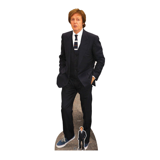 CS802 Paul McCartney Height 182cm Lifesize Cardboard Cut Out With Mini