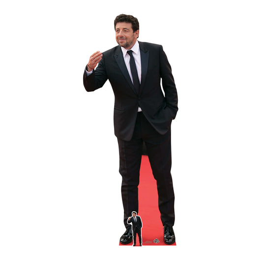 CS825 Patrick Bruel Suit French Superstar Height 180cm Lifesize Cardboard Cut Out With Mini