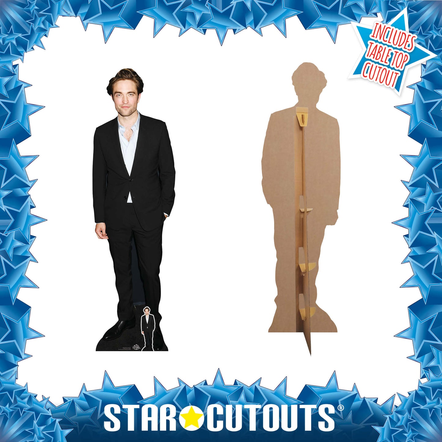 CS828 Robert Pattinson Height 185cm Lifesize Cardboard Cut Out With Mini