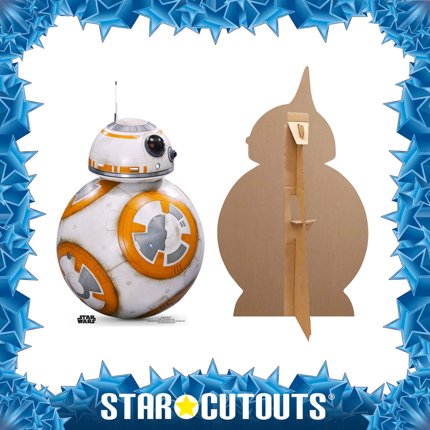 SC828 BB-8 (SW:TFA) Cardboard Cut Out Height 94cm