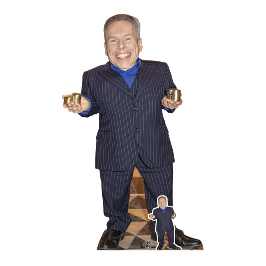 CS830 Warwick Davis Height 107cm Lifesize Cardboard Cut Out With Mini