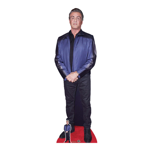 CS831 Sylvester Stallone Height 177cm Lifesize Cardboard Cut Out With Mini