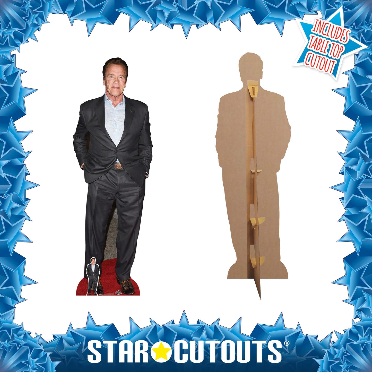 CS832 Arnold Schwarzenegger Height 188cm Lifesize Cardboard Cut Out With Mini