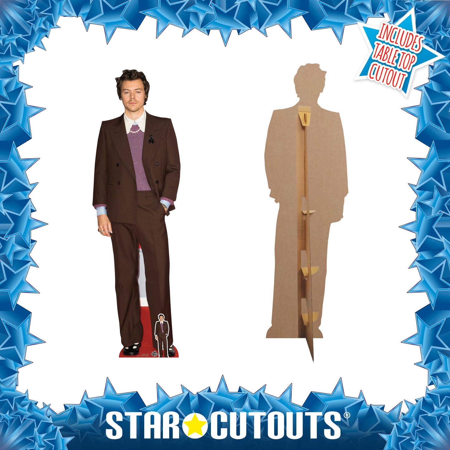 CS836 Harry Styles Height 183cm Lifesize Cardboard Cut Out With Mini