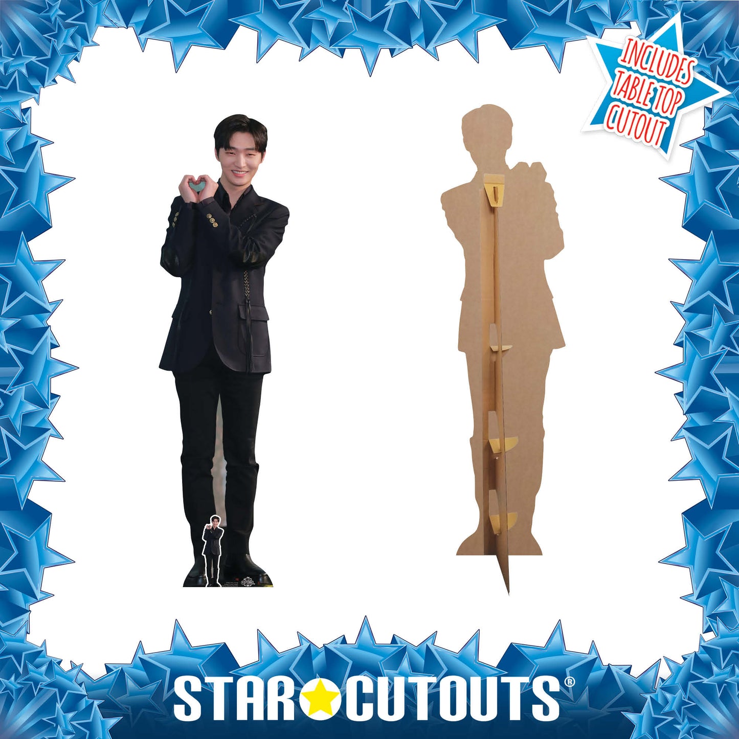 CS840 Yoon Ji Sung Wanna One Height 175cm Lifesize Cardboard Cut Out With Mini