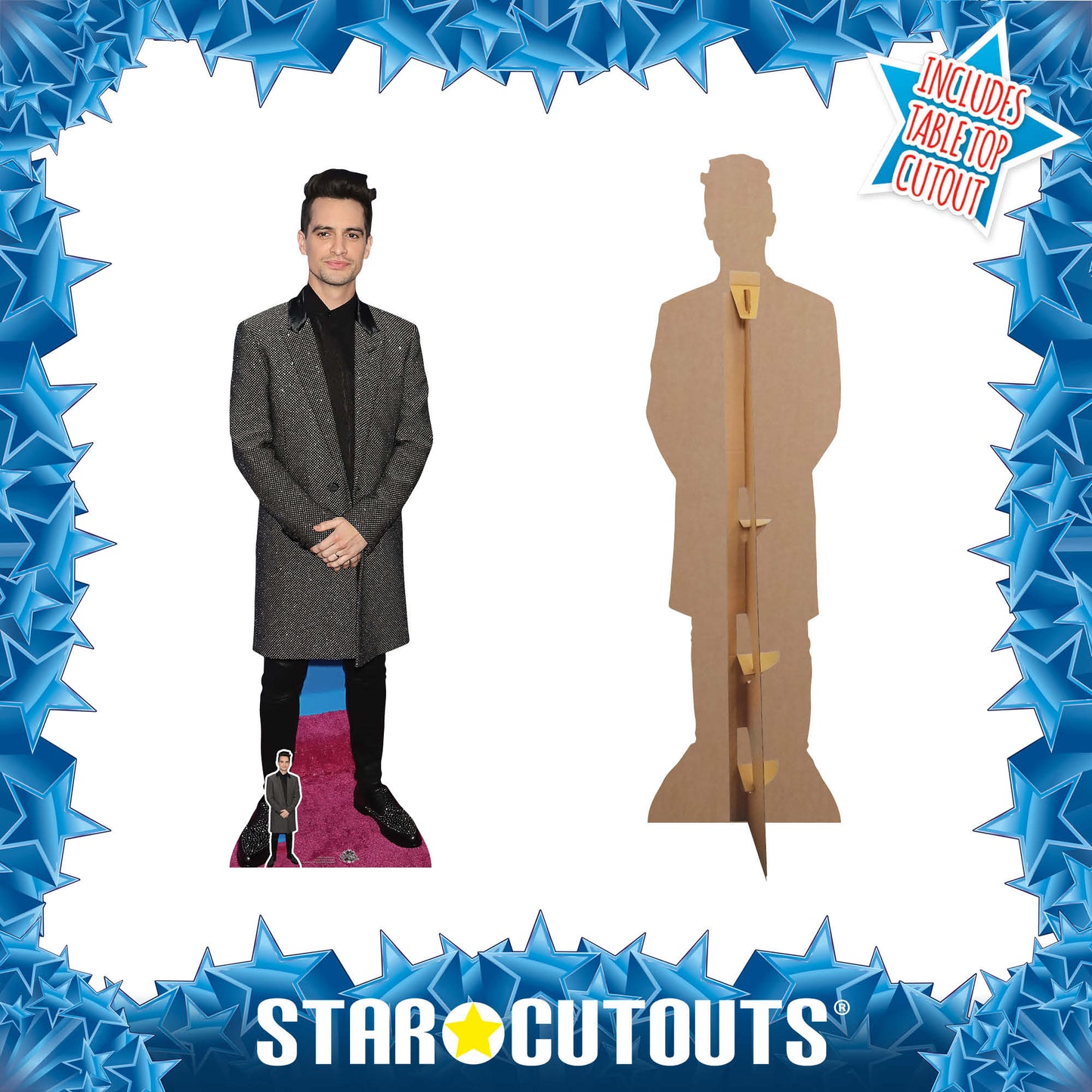 CS853 Brendon Urie Height 178cm Lifesize Cardboard Cut Out With Mini