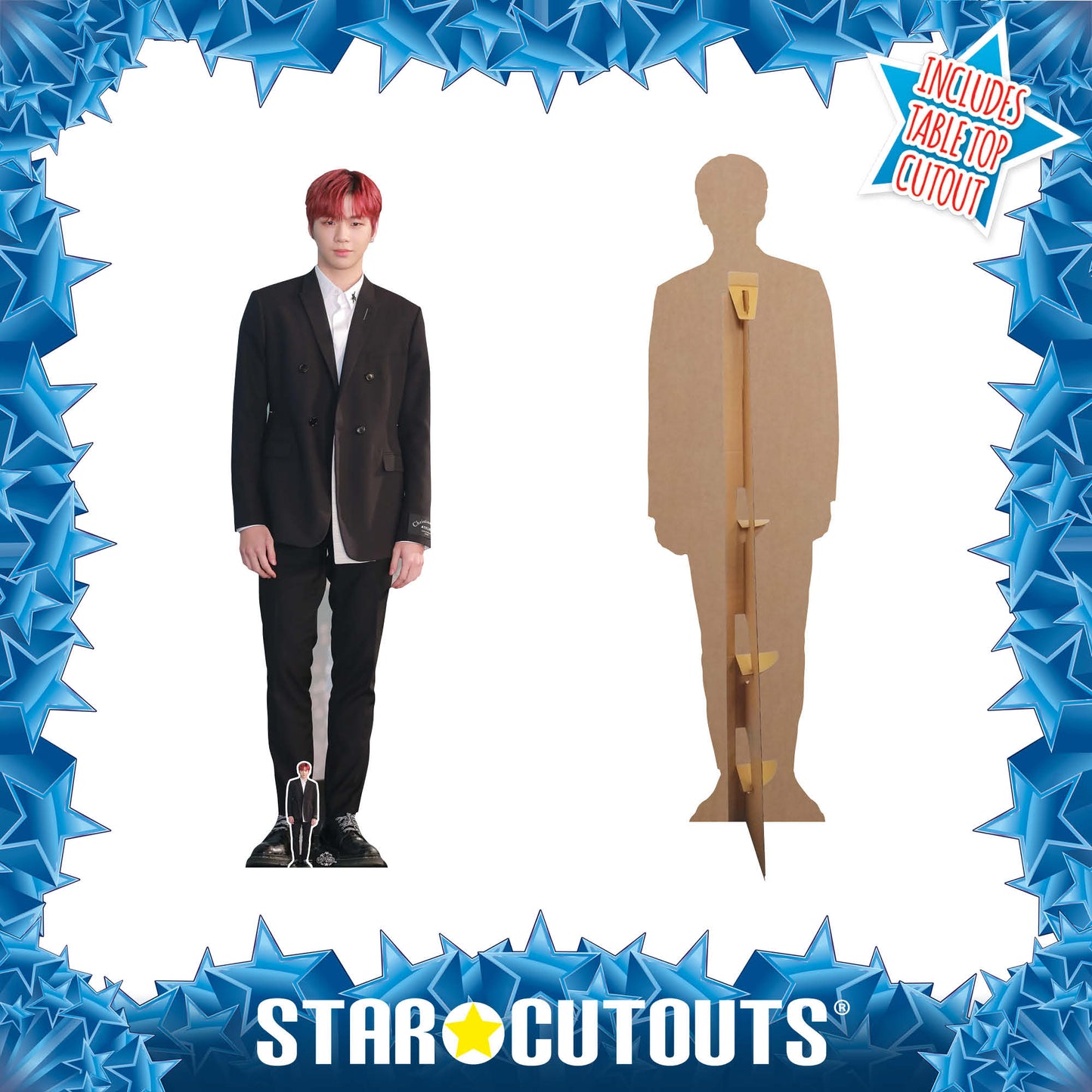 CS856 Kang Daniel Red Hair Height 180cm Lifesize Cardboard Cut Out With Mini