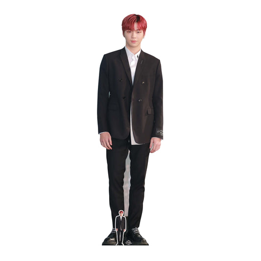 CS856 Kang Daniel Red Hair Height 180cm Lifesize Cardboard Cut Out With Mini