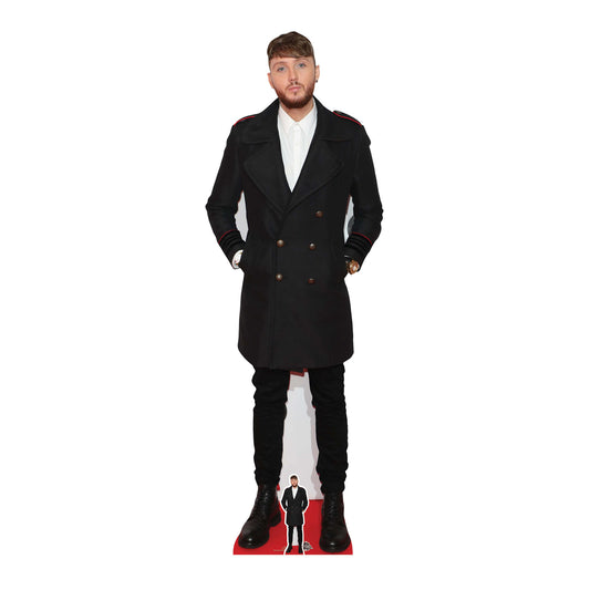 CS861 James Arthur Singer Songwriter Height 191cm Lifesize Cardboard Cut Out With Mini