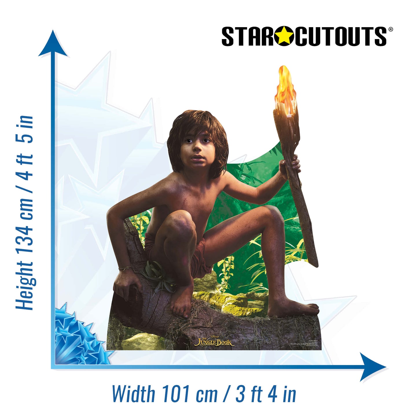 SC863 Mowgli (The Man Cub) Live Action Jungle Book Cardboard Cut Out Height 134cm