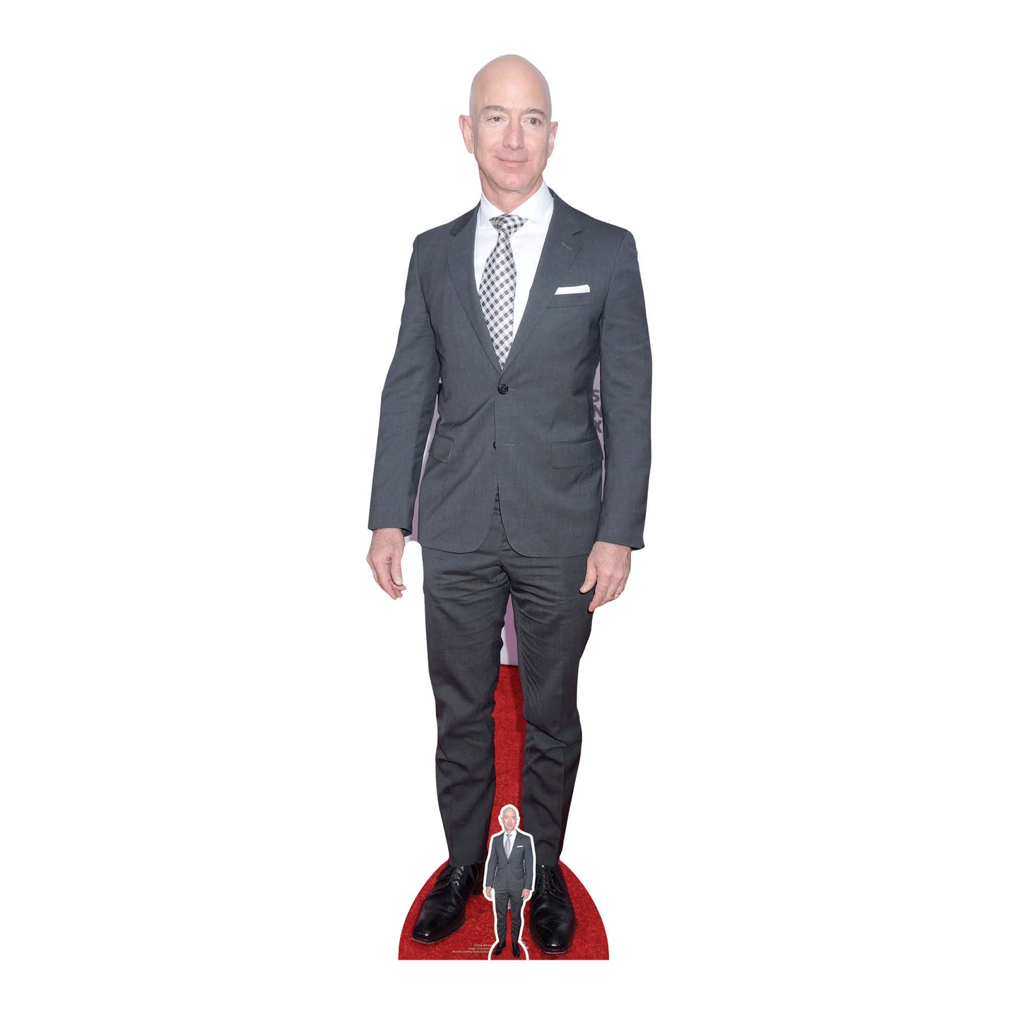 CS864 Jeff Bezos Buisnessman Height 172cm Lifesize Cardboard Cut Out With Mini