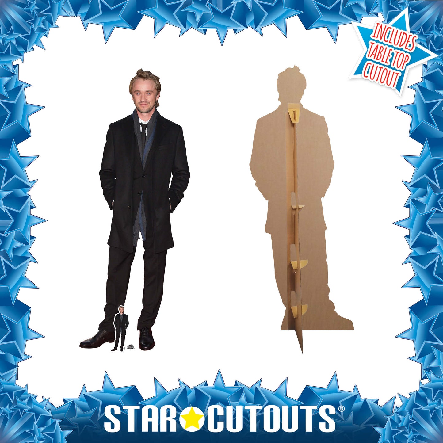 CS867 Tom Felton Actor Smart Tie Height 176cm Lifesize Cardboard Cut Out With Mini