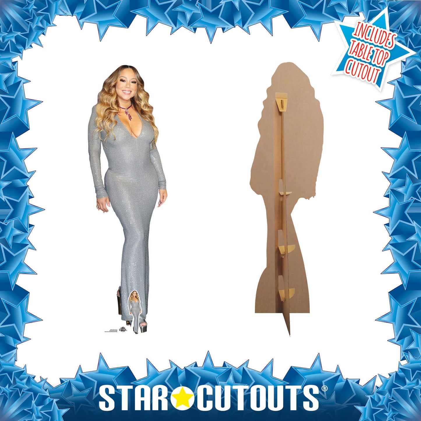 CS873 Mariah Carey Singer Height 174cm Lifesize Cardboard Cut Out With Mini