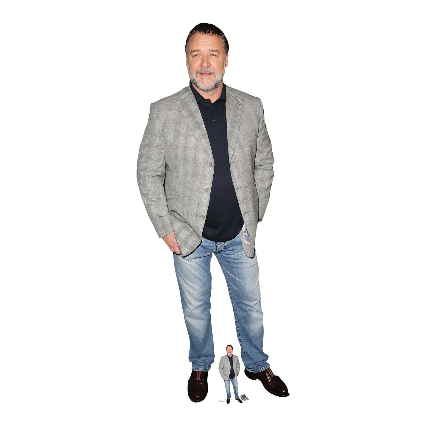 CS874 Russell Crowe Actor Height 183cm Lifesize Cardboard Cut Out With Mini