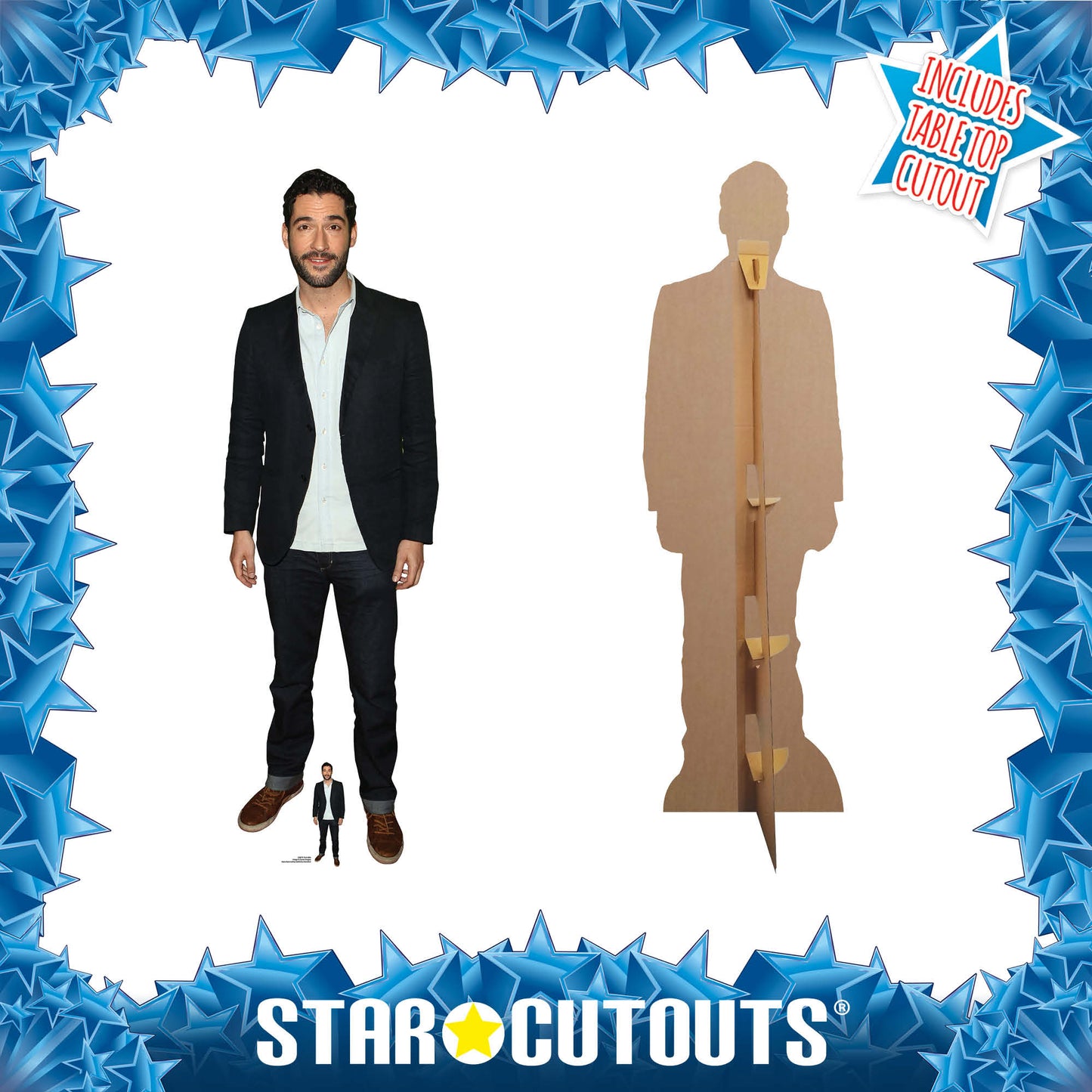 CS875 Tom Ellis Actor Height 192cm Lifesize Cardboard Cut Out With Mini