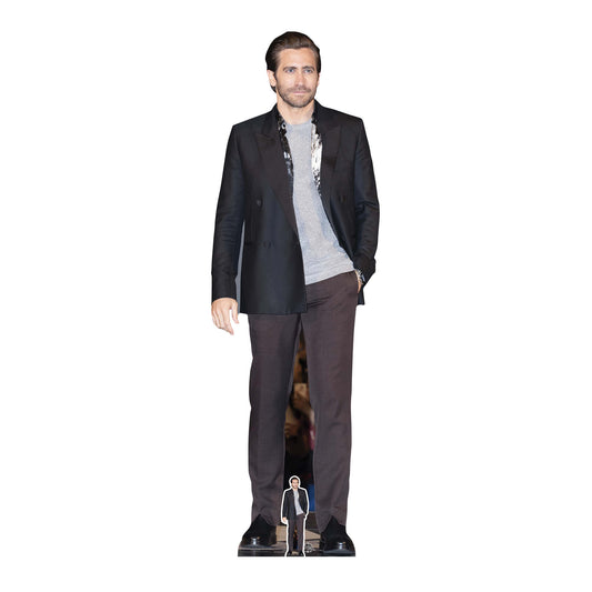 CS876 Jake Gyllenhaal Actor Grey Shirt Height 183cm Lifesize Cardboard Cut Out With Mini