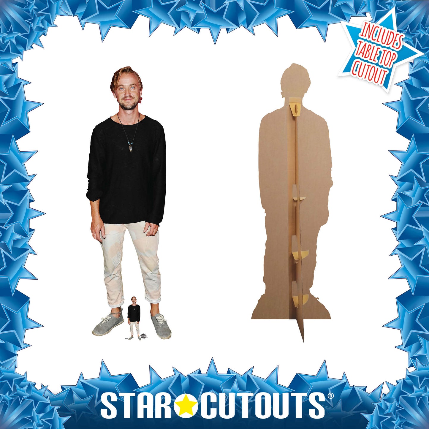 CS879 Tom Felton Actor Trainers Height 176cm Lifesize Cardboard Cut Out With Mini