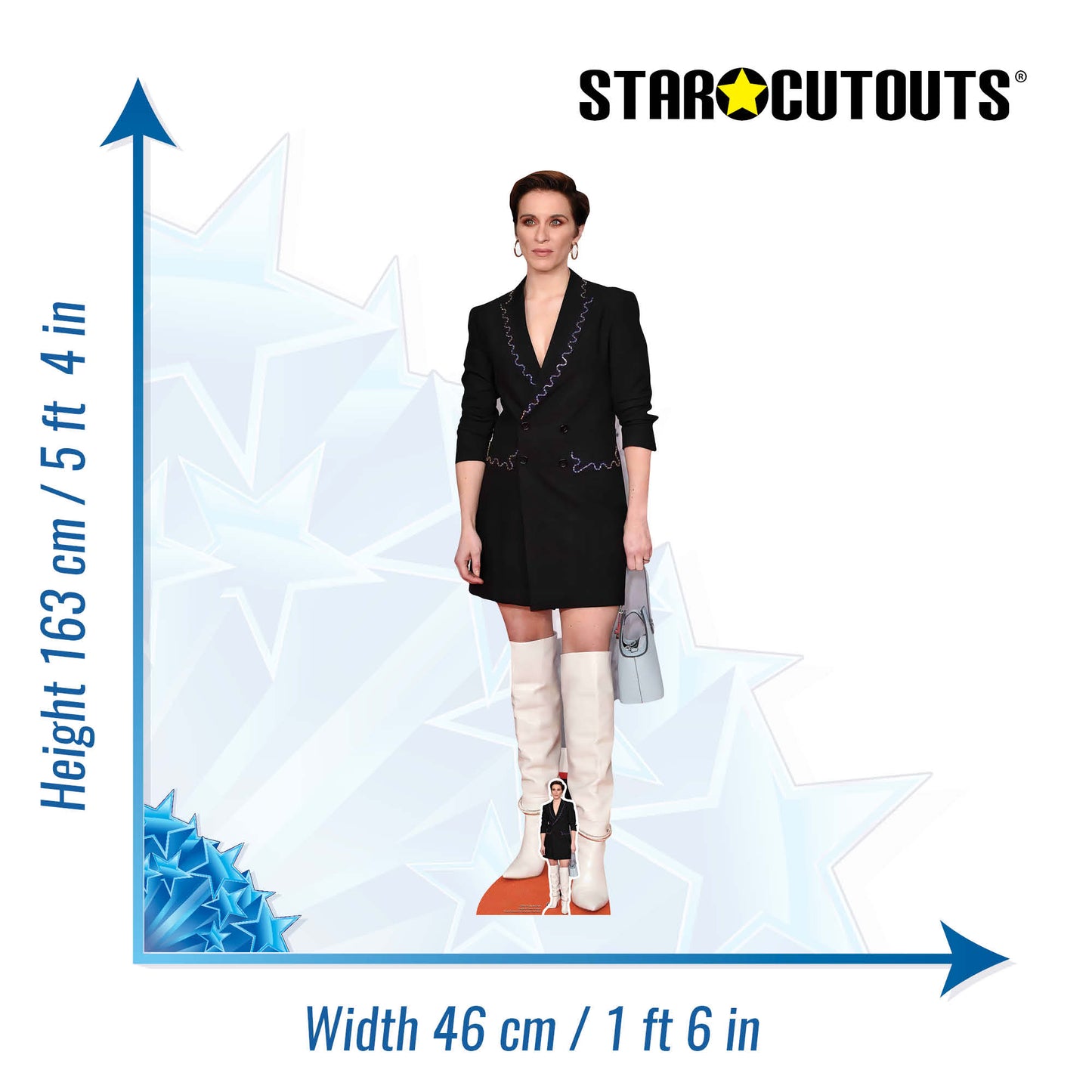 CS891 Vicky McClure Height 163cm Lifesize Cardboard Cut Out With Mini