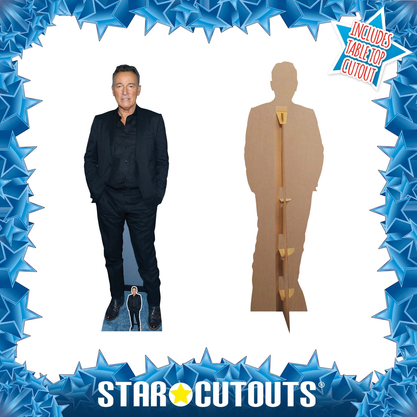 CS893 Bruce Springsteen Height 178cm Lifesize Cardboard Cut Out With Mini