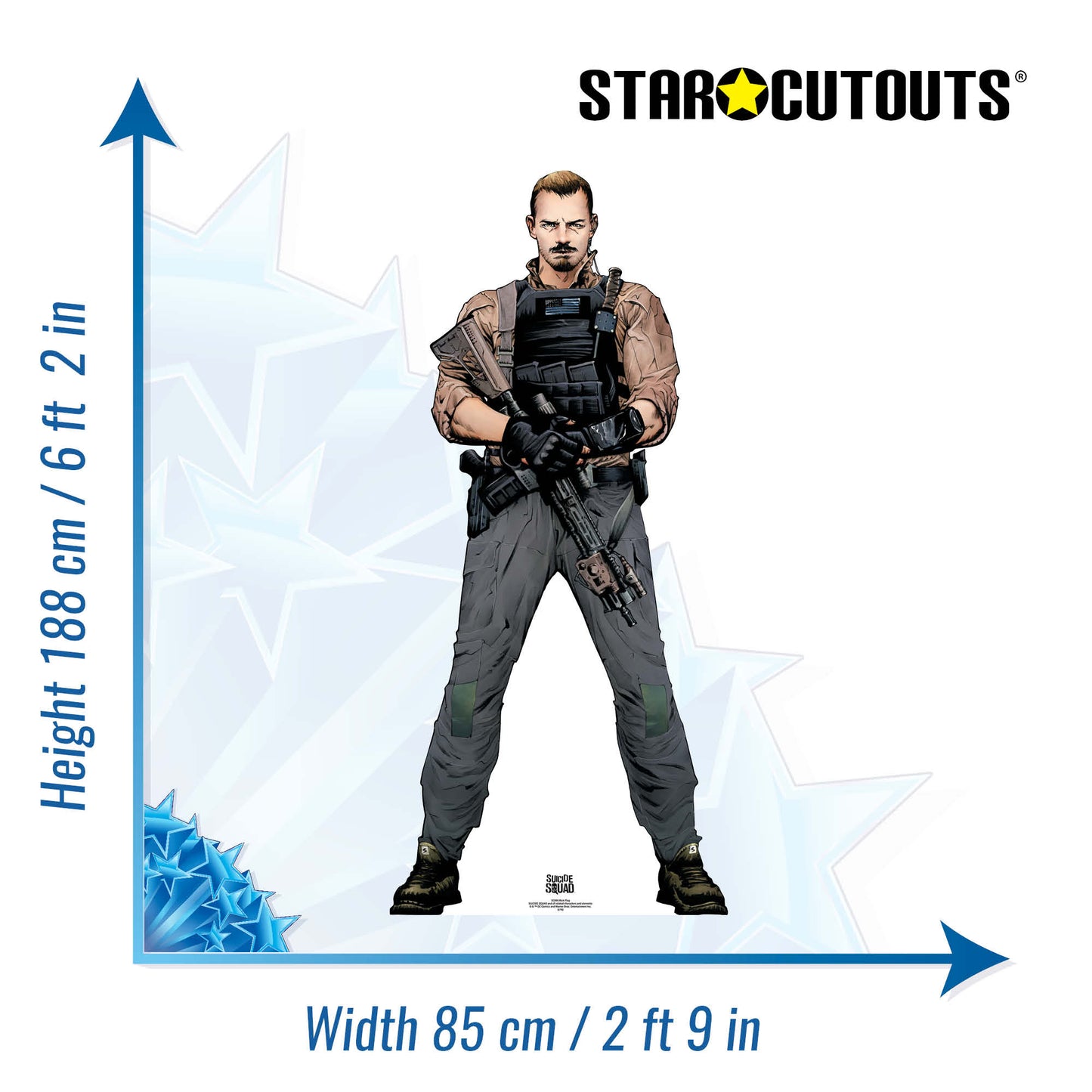 SC895 Rick Flag (Suicide Squad) Cardboard Cut Out Height 188cm