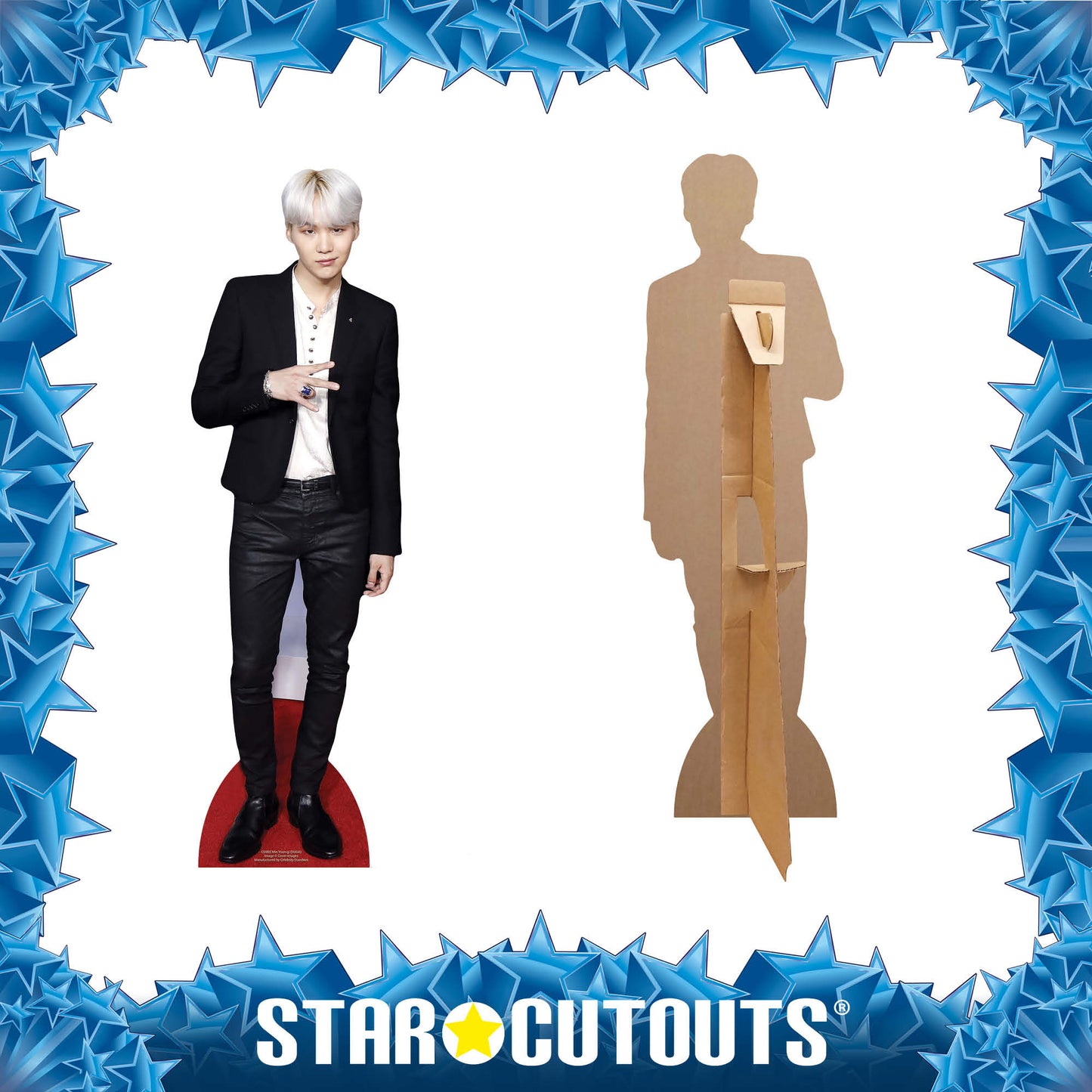 CS902 BTS Bangtan Boys Min_Yoon_gi_Suga (Star Mini) Height 90cm Small Cardboard Cut Out