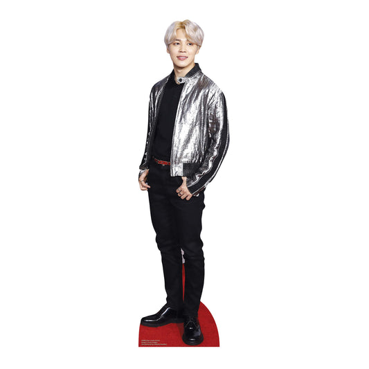 CS905 BTS Bangtan Boy Silver Jacket r Park_Ji_Min (Star Mini) Height 90cm Small Cardboard Cut Out